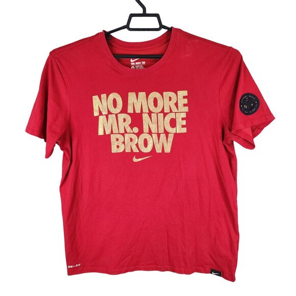 Mens Red The Nike Tee Shirt Anthony Davis Dri-Fit Short Sleeve Crew Neck Size XL - Picture 1 of 9